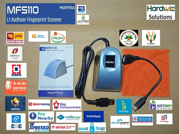 Mantra MFS110 Biometric USB Fingerprint L1 Device